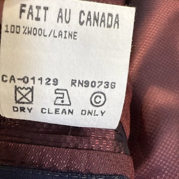 Ralph Lauren CHAPS Men's 2 Button Black Wool Blazer Sports Coat Jacket Size 46L - Picture 9 of 12